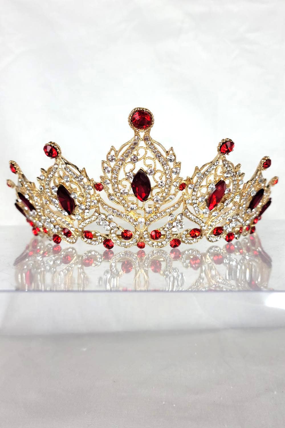 Chicas - Wholesale Tiara - Women's - One Size Fits All Tiara With Jewels HT9334