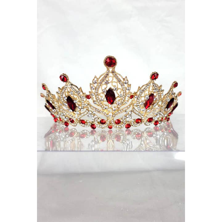 Chicas - Wholesale Tiara - Women's - One Size Fits All Tiara With Jewels HT9334
