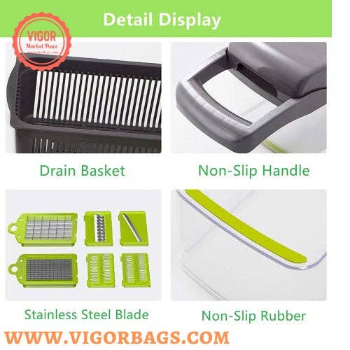 VIGOR - Wholesale Kitchen Tool/Gadget - Professional Vegetable Slicer for Kitchen 12 in 115