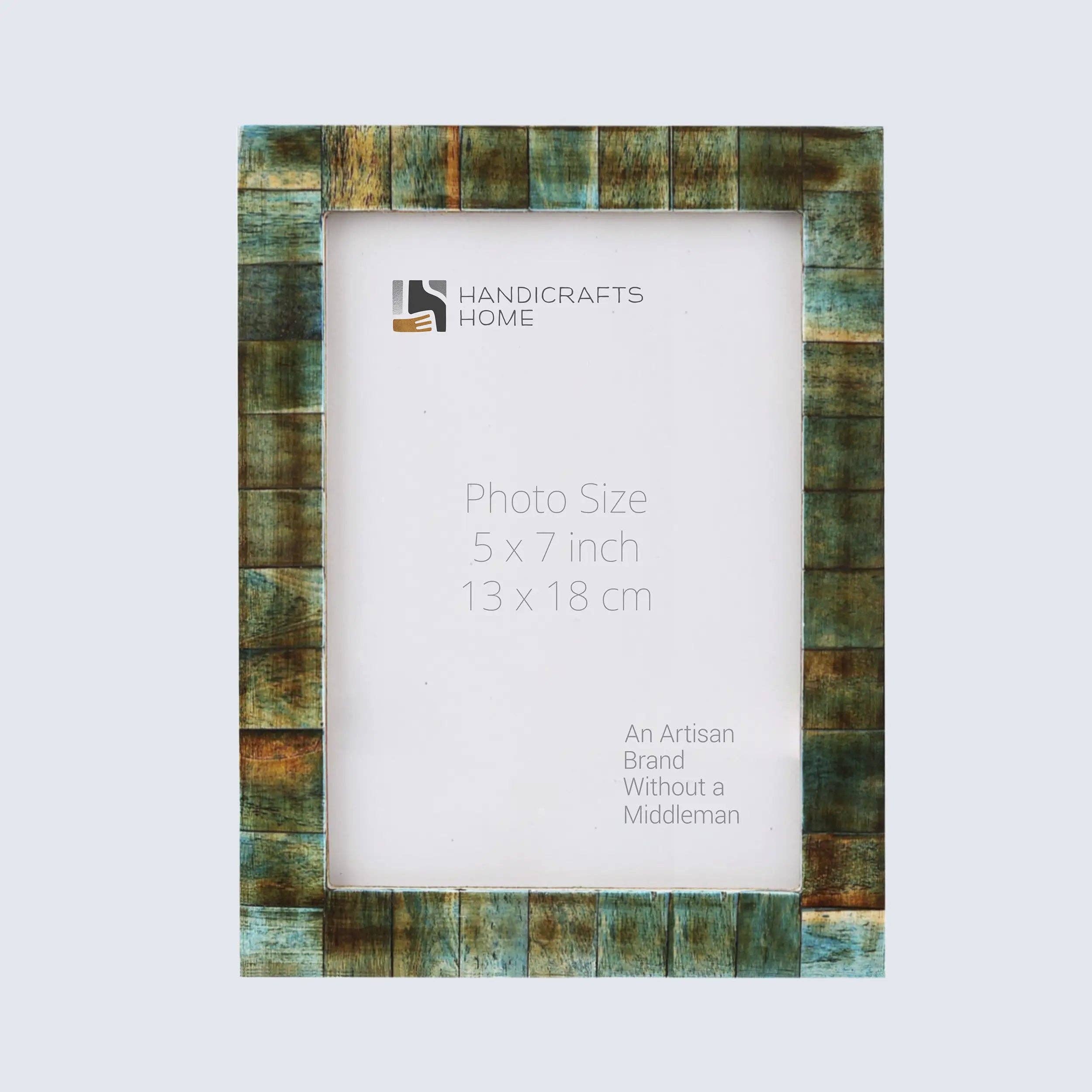 Handicrafts Home – wholesale Picture frame – Picture Frame Verdigris Pack of 2, 3 Sizes5