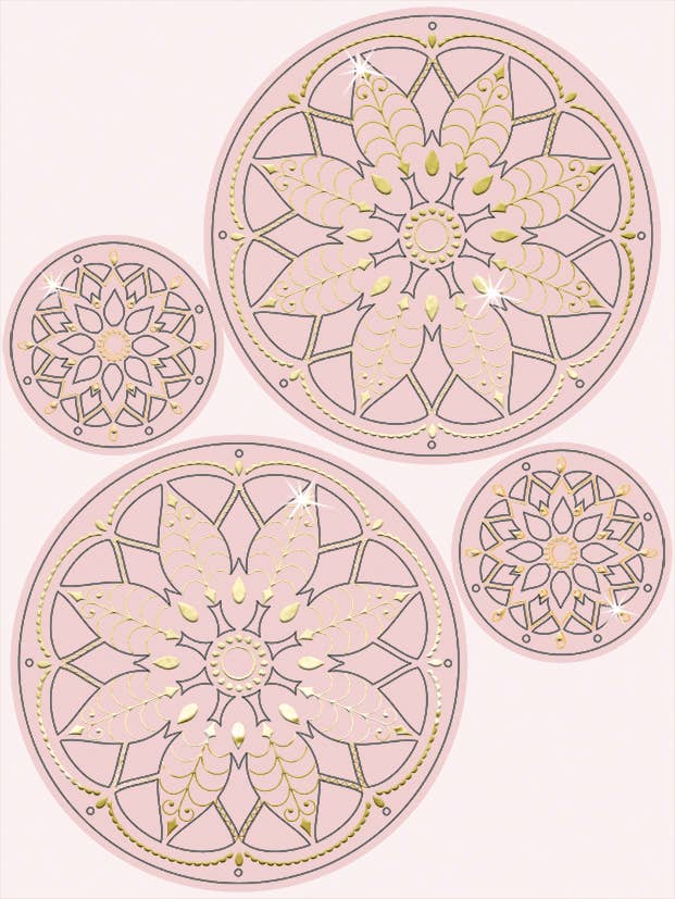 URSUS® / Buntpapierfabrik Ludwig Bähr GmbH & Co. KG - Wholesale DIY Craft Kit - Decorative set “dream catcher”, rose/gold3