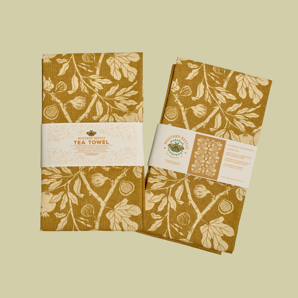 Mustard Beetle - Wholesale Tea Towel - Tea Towel: Figs3