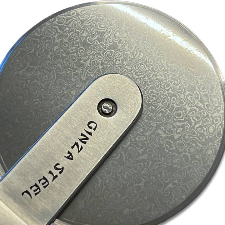 Ginza Steel - Wholesale Pizza Wheel - Ginza Steel MIA Pizza Slicer – Stainless Blade with Olive Wood Handle1