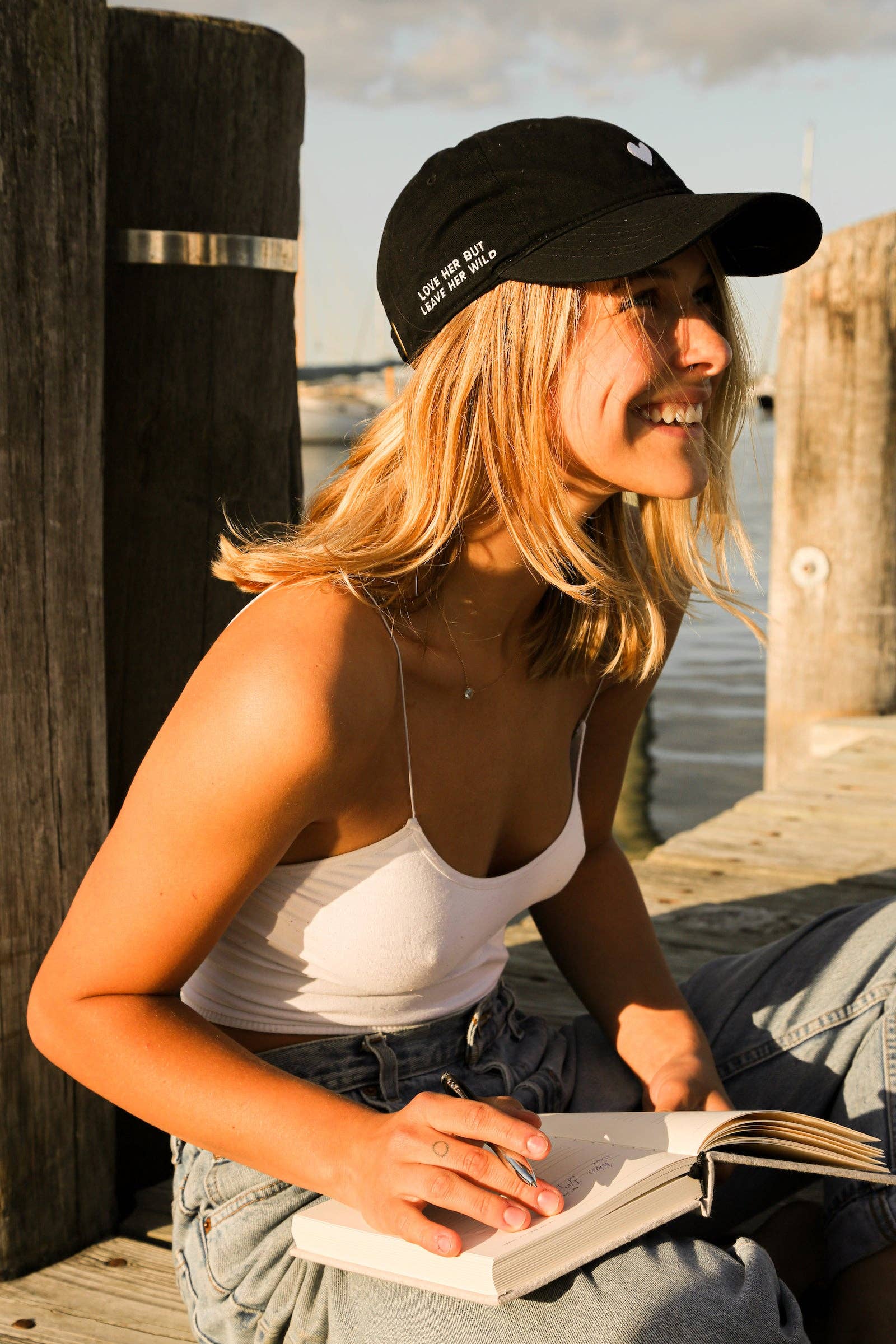 Atticus Poetry - Wholesale Baseball Cap - Unisex - Black Cotton Dad Hat –  Embroidered Heart Cap4