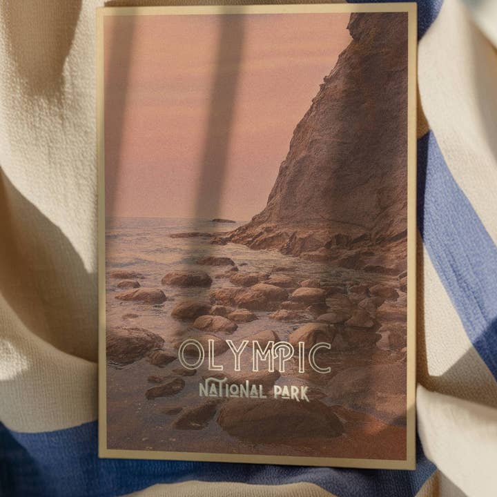Traildust Goods - Wholesale Postcard - Olympic Rialto Beach Titled Vintage Inspired 4x6 Postcards9