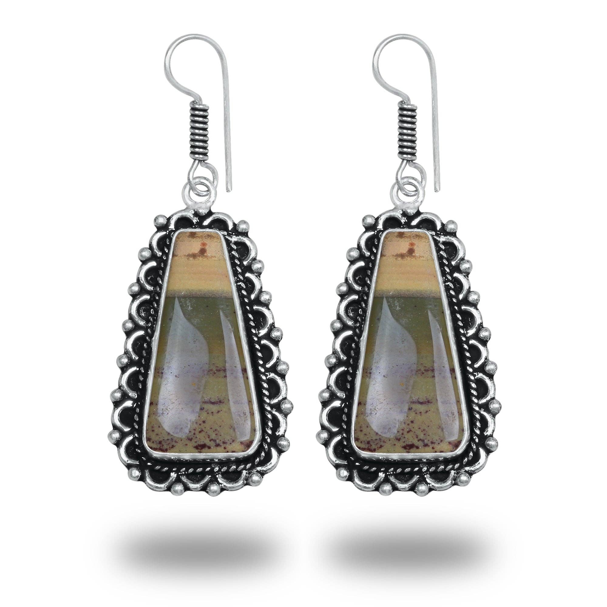 Handmade Jewels - Wholesale Dangle Earrings - Boho Crystal Earrings For Women - Silver Plated, Designer, Chic, Assorted And Wholesale29