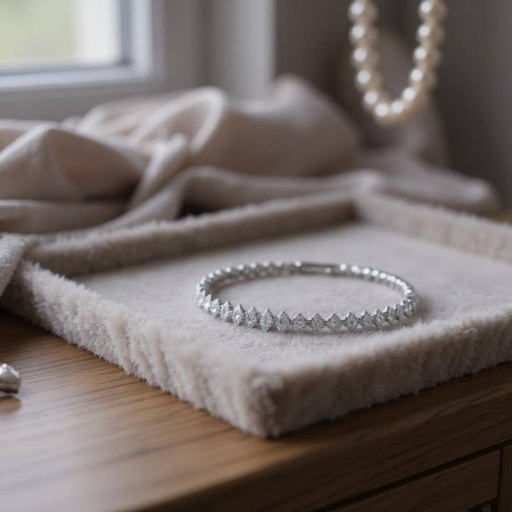 Athena Bridal Jewellery – wholesale Tennis bracelet – CUBIC ZIRCONIA COLLECTION - MARQUISE CUT CRYSTAL BRACELET7