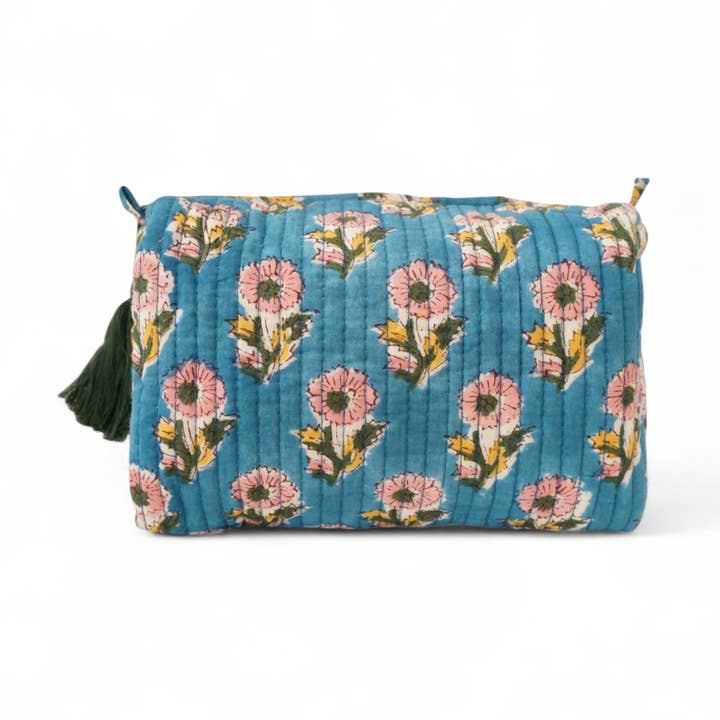 Printed cotton toiletry bag No. 74 for wholesale by Claire Beaugrand