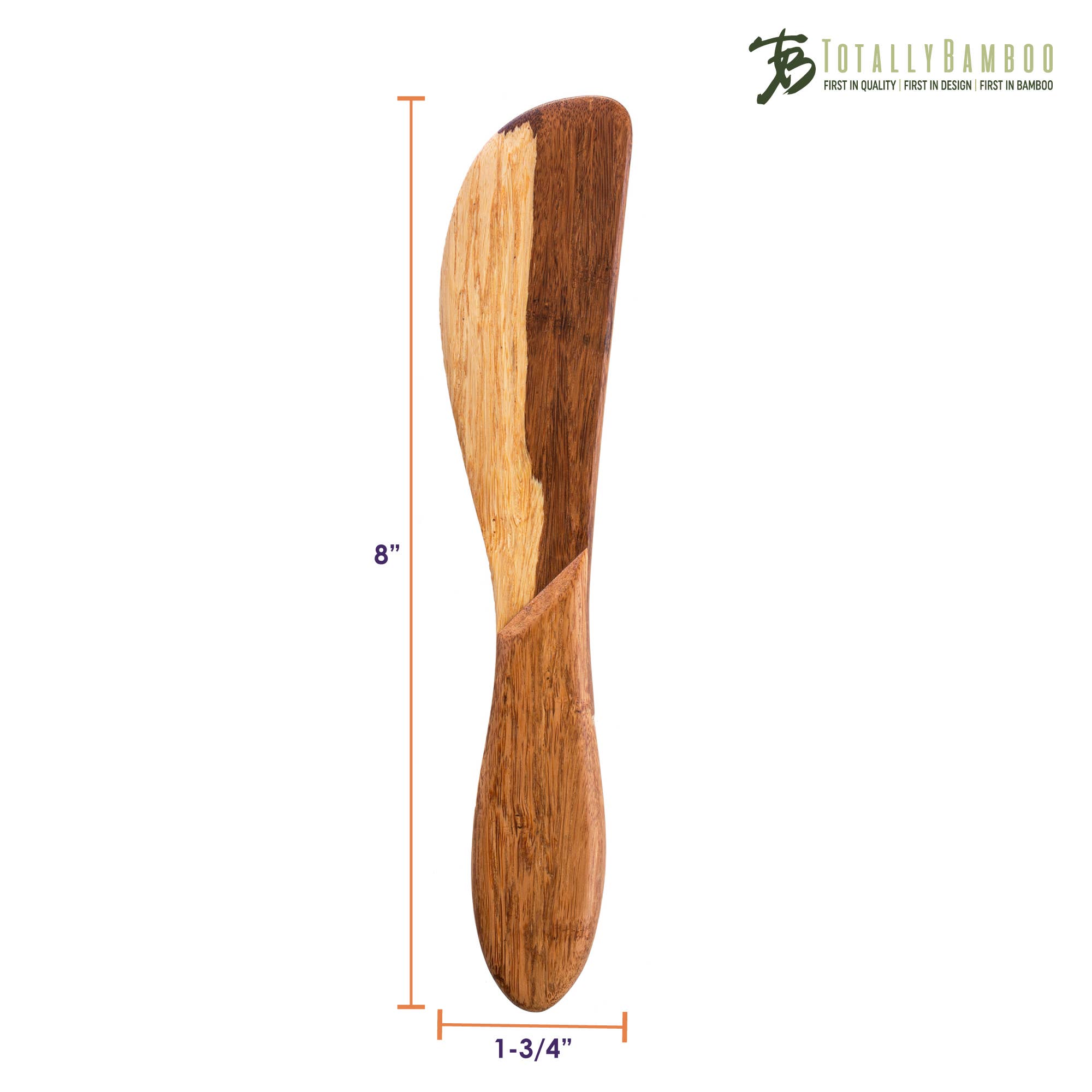 Totally Bamboo - Vente Couteaux à fromage - Couteau à tartiner bicolore pour fromage, trempettes et tartinades6