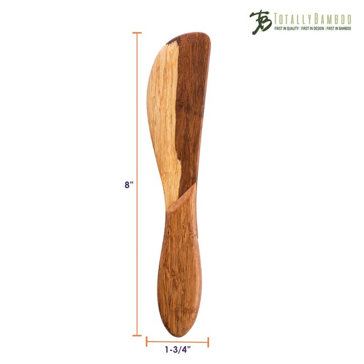 Totally Bamboo - Wholesale Cheese Spreader - Two-Tone Spreader Knife for Cheese, Dips and Spreads6