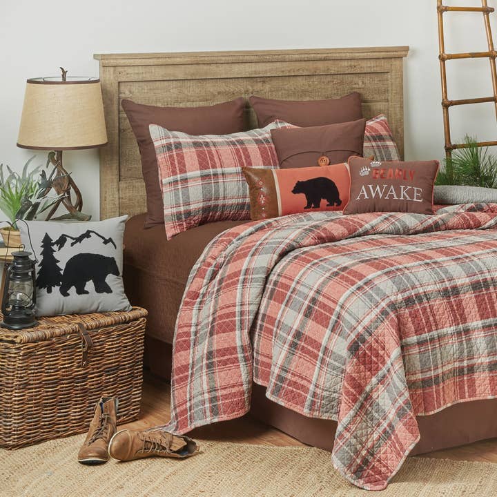 SALE Saffron Plaid Quilt Set for wholesale by C&F Home