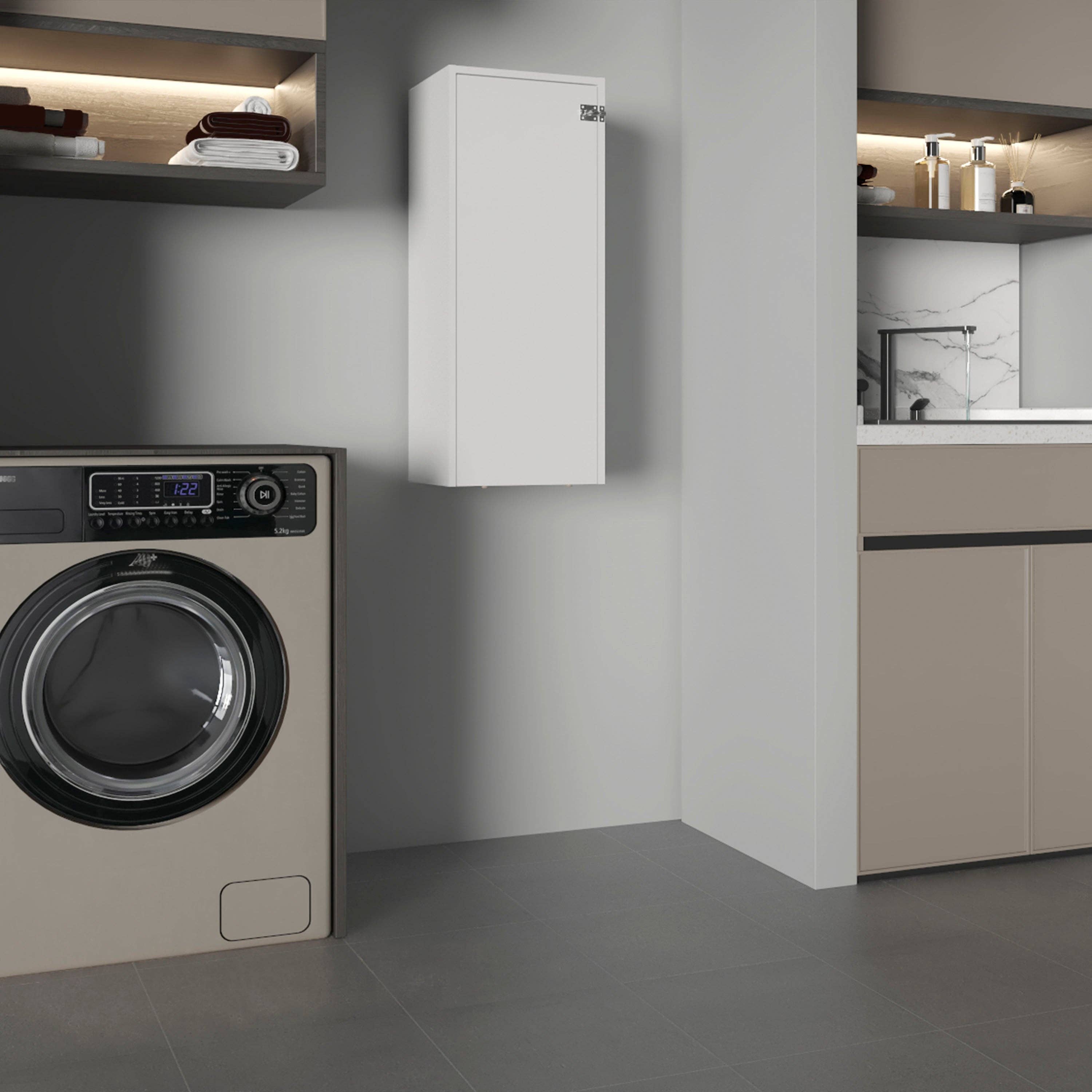 Branco Mesa de ferro dobrável de parede para mudroom para venda a revendedores na Faire1