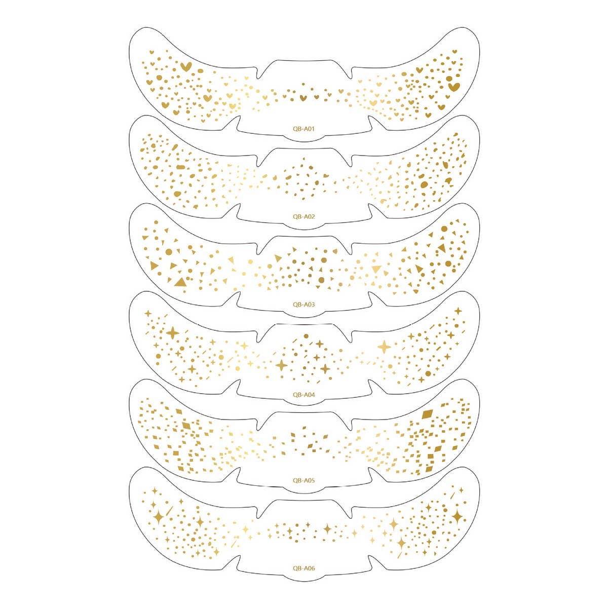 ACCITY - Wholesale Temporary Tattoo - Metallic Freckle Tattoos – Gold & Silver Party_CWMM82290