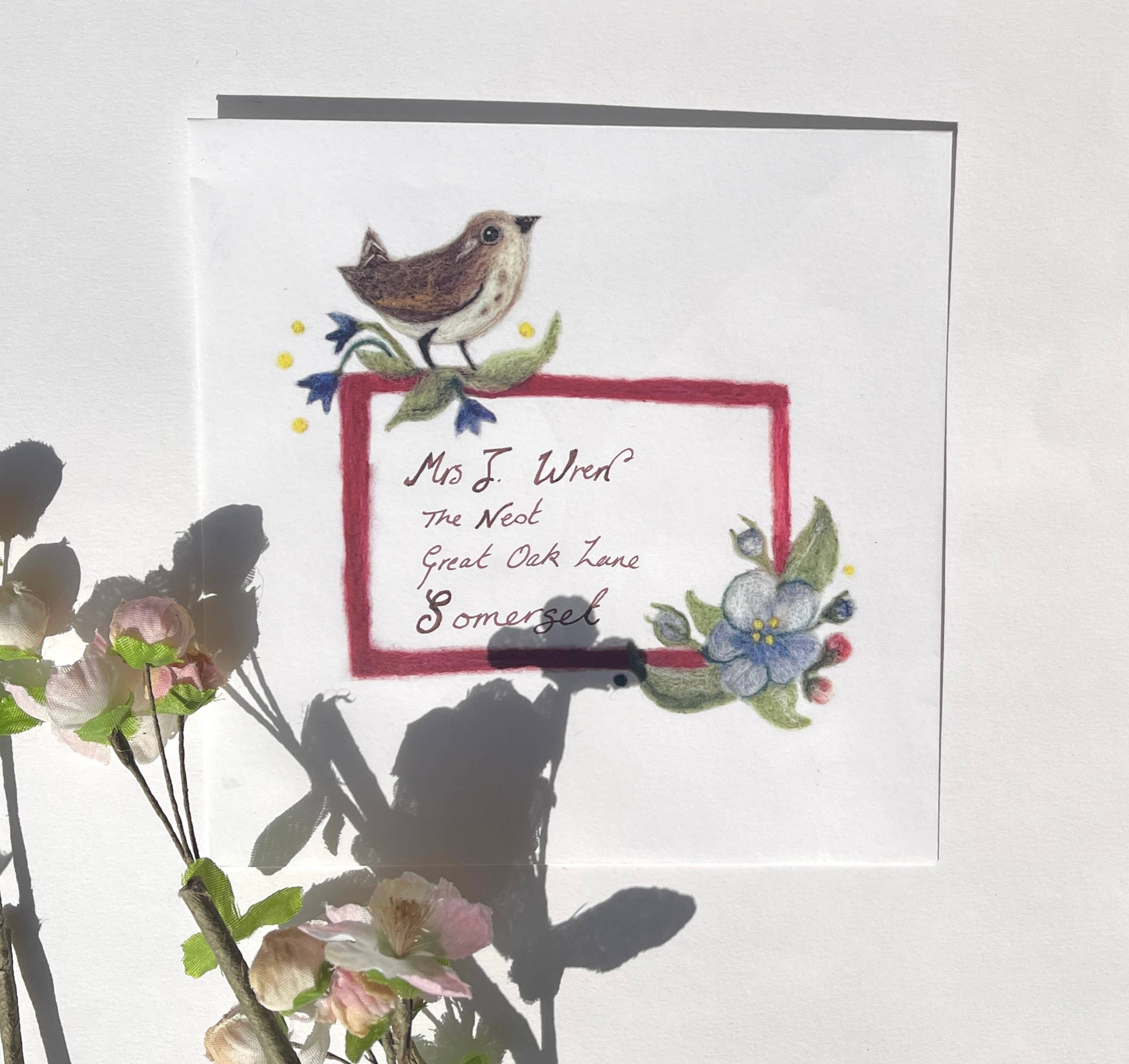 Sweet Liberty Belle - Wholesale Everyday Greeting Card - Blue Tit Greeting Card - Print of felt artwork4