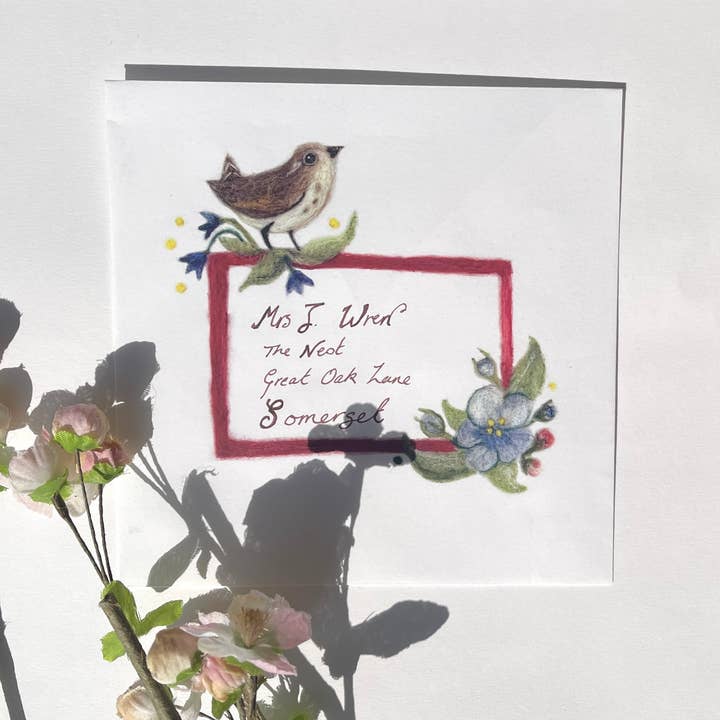 Sweet Liberty Belle - Wholesale Everyday Greeting Card - Blue Tit Greeting Card - Print of felt artwork4