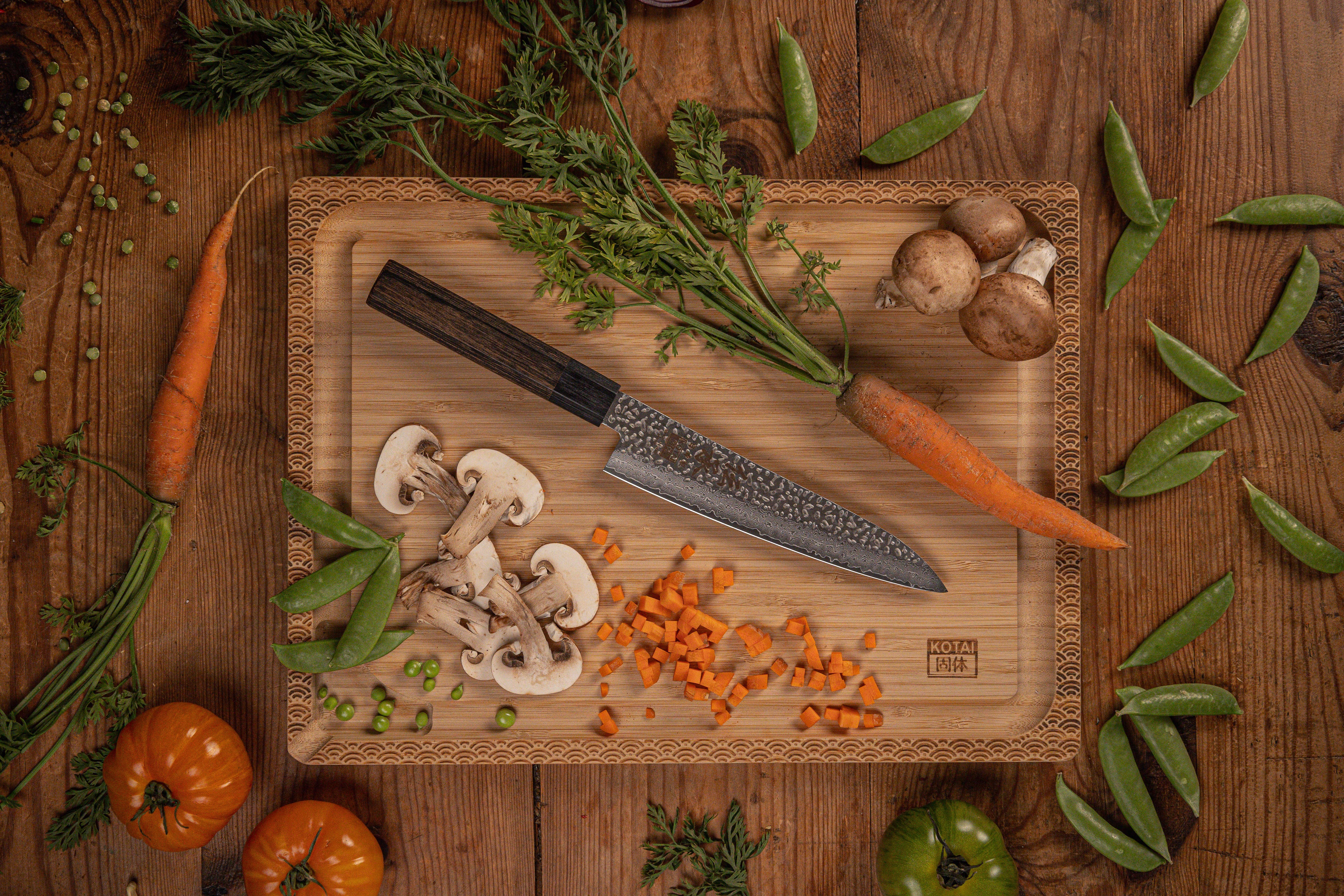 KOTAI - Vente Couteau de cuisine/multi-usage - Couteau De Chef Gyuto - Lame De 180 Mm - Collection Densho2