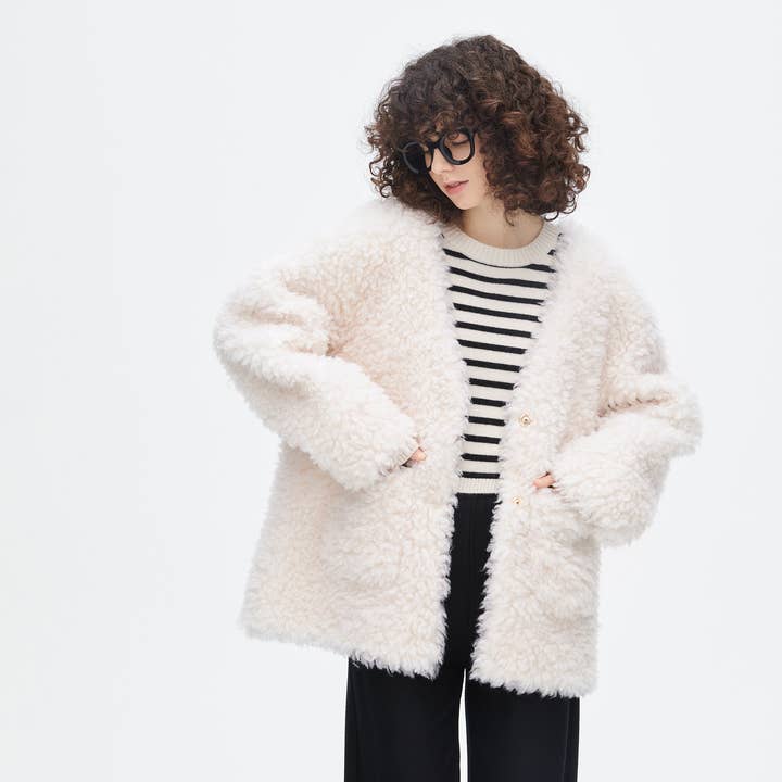Sheep Curly Fur Coat and other Purchase Wholesale furbish. Free Returns & Net 60 Terms on Faire trending on Faire.