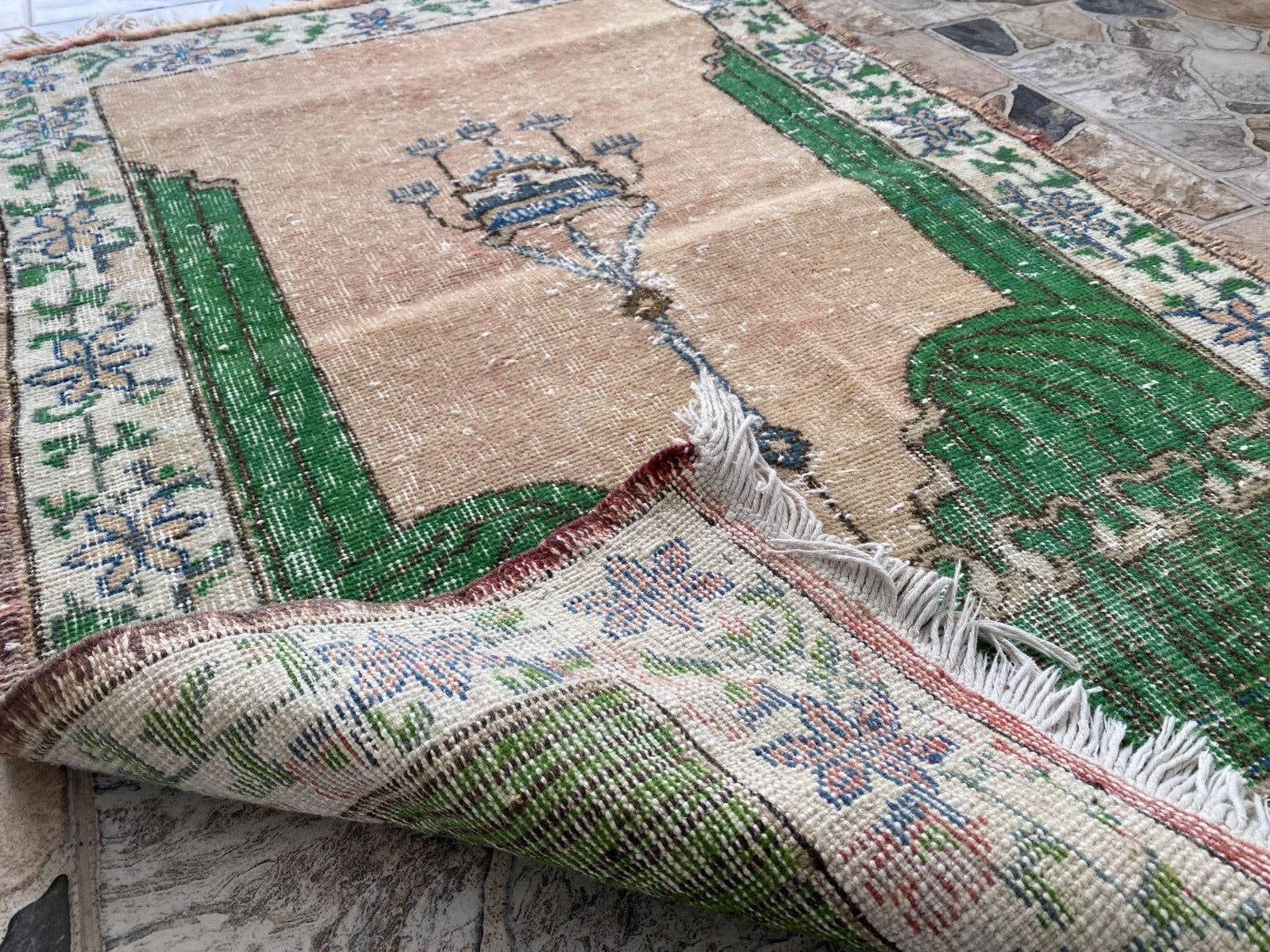 Oushak Rugs - Wholesale Area Rug - Vintage Anatolian Hand-Knotted Wool Tribal Geometric Rug 2x412