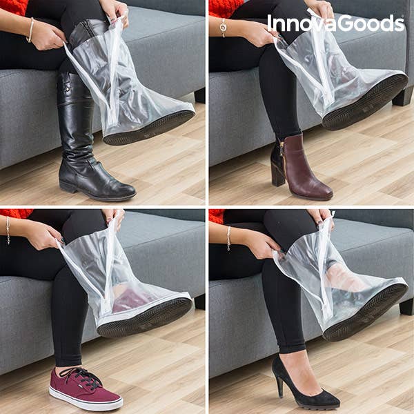 InnovaGoods - Wholesale Rain Boots - Women's - InnovaGoods Pocket Rain Jacket for Footwear - S/M1