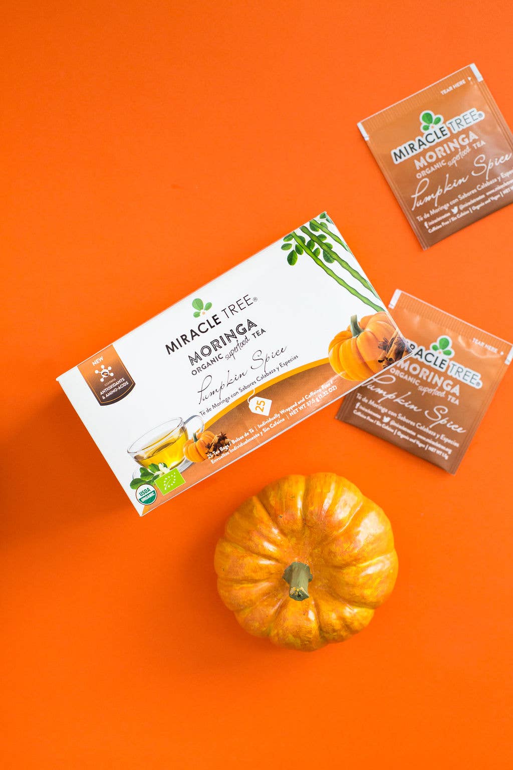 Miracle Tree - Wholesale Tea Bags - Organic Moringa Tea: Pumpkin Spice10
