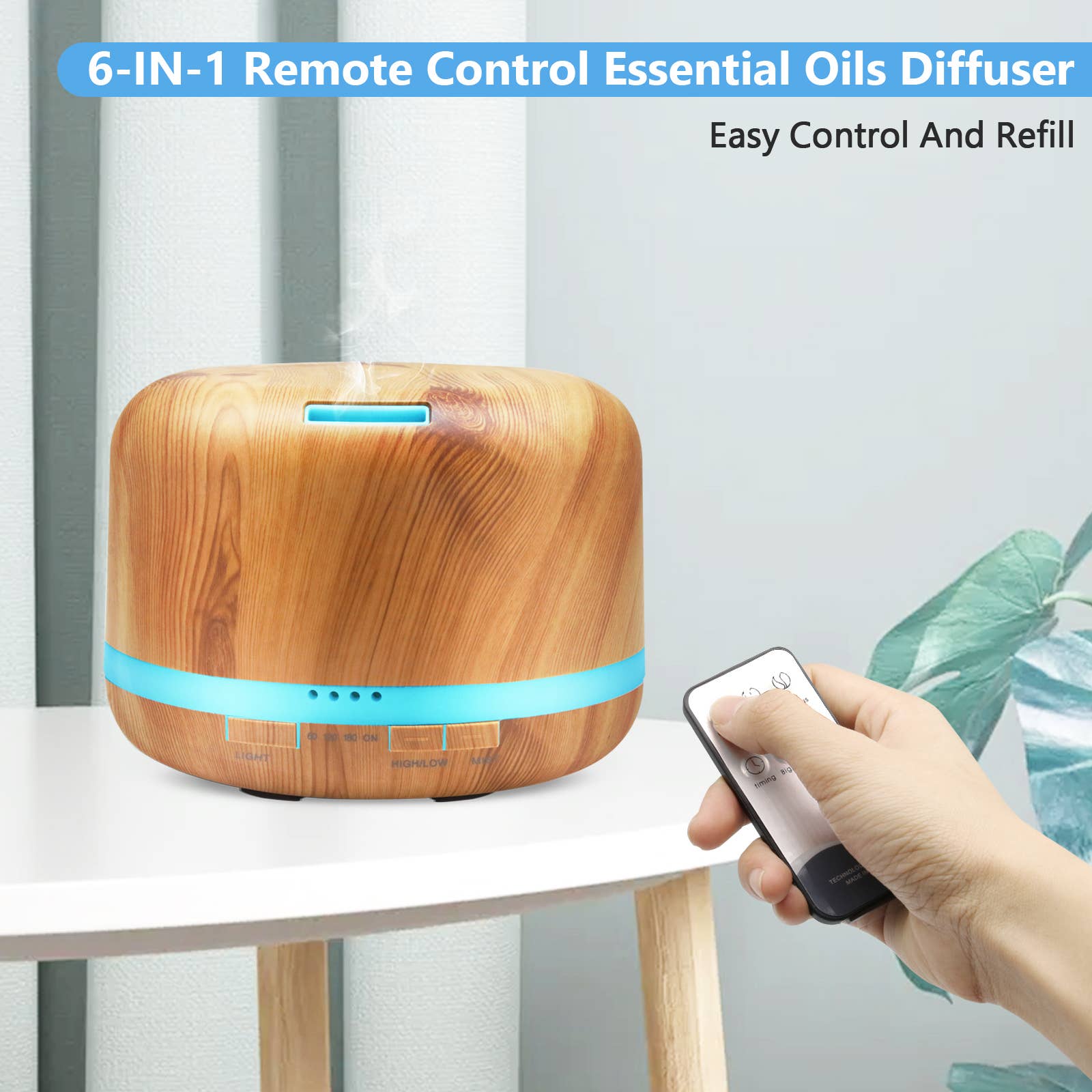 DAROMA - Vendita all'ingrosso Diffusore elettronico - Diffusore di Aromaterapia da 500ml con Telecomando1