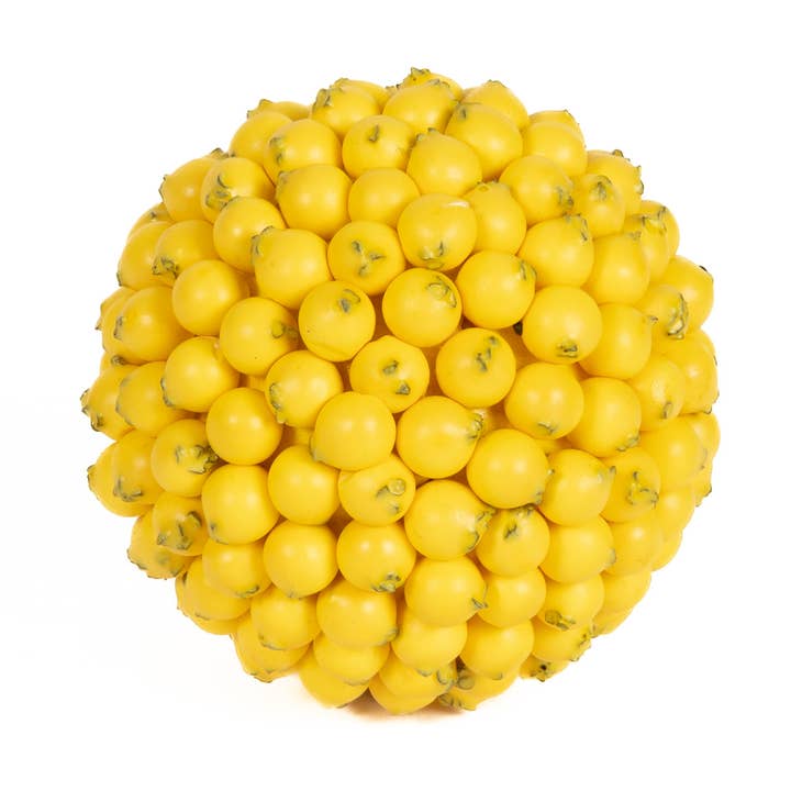 Berry Ball - Golden - 4 Inch for wholesale by Mills Floral Company