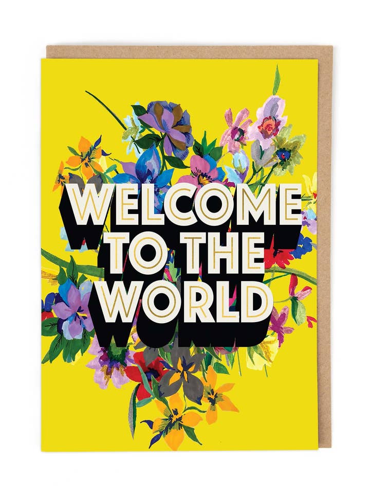 WELCOME TO THE WORLD for wholesale by Cath Tate Cards