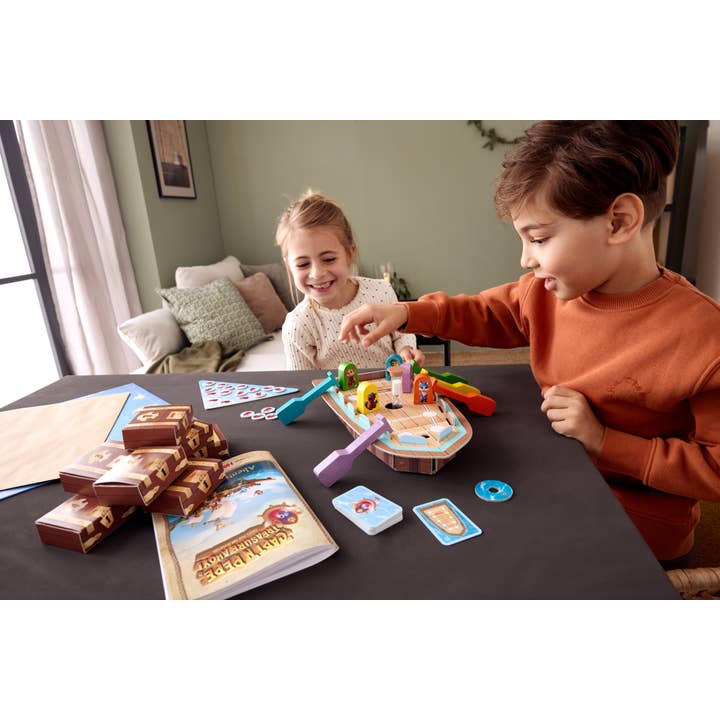 HABA USA - Wholesale Board Game - Capt'n Pepe Treasure Ahoy! - Cooperative Adventure Game