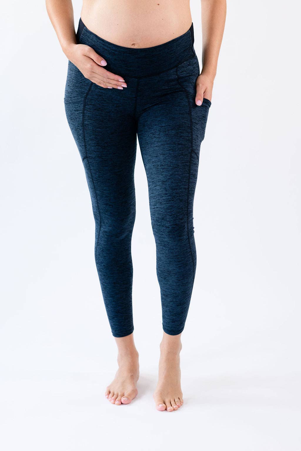 Berkley Clothing - Vente Legging tendance – maternité - Legging 7/8 taille haute ultra doux Cindy - Gris sidéral0