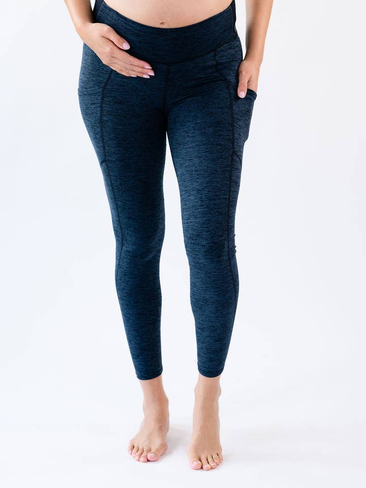 Cindy High Waisted Ultra Soft 7/8 Legging - Space Gray for wholesale by Berkley Clothing