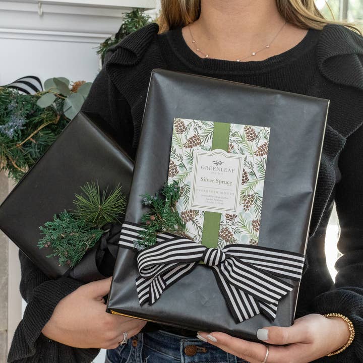 Greenleaf Gifts - Wholesale Sachet - Silver Spruce Large Sachet 18 Pack