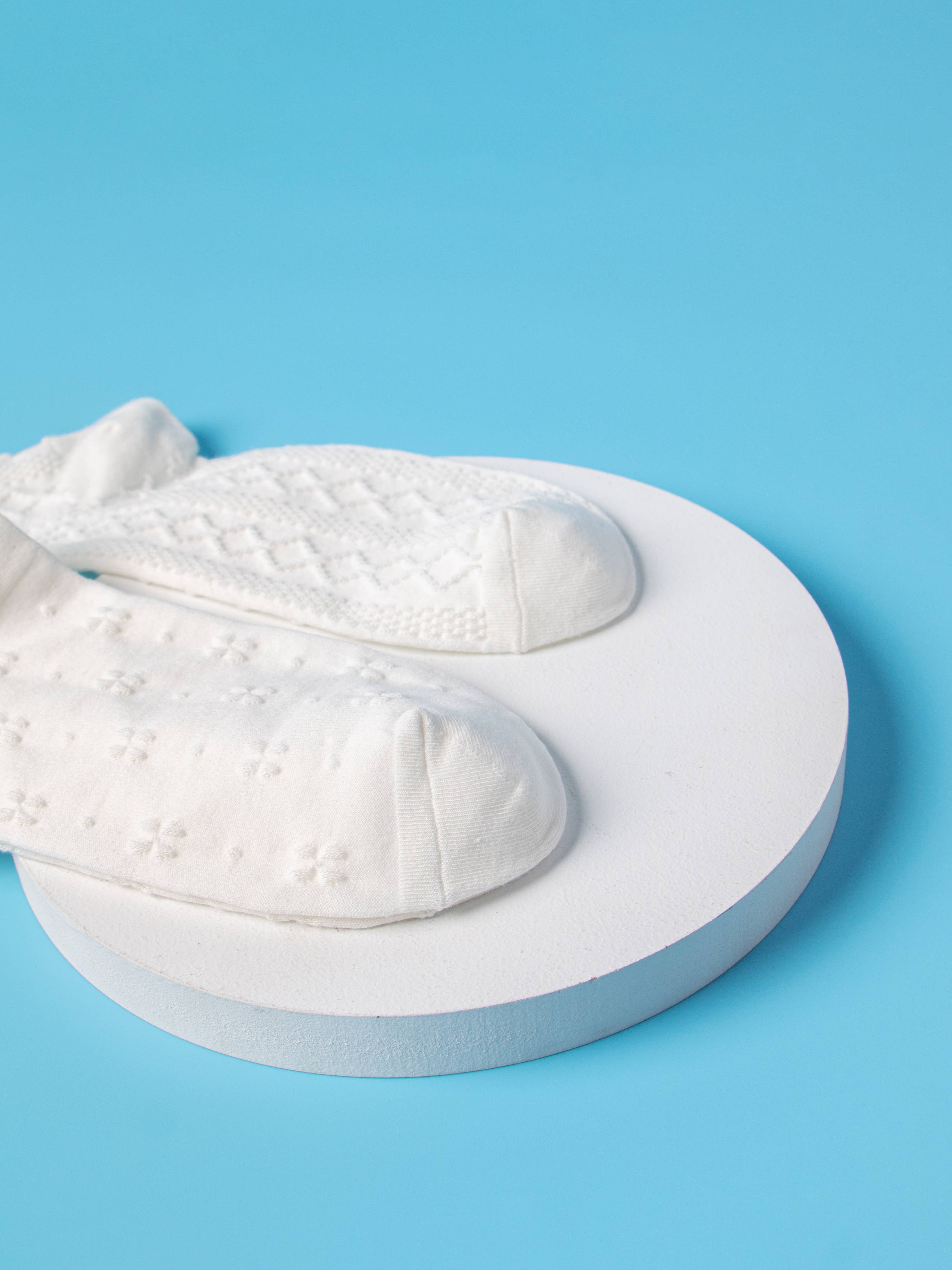 Marc JoJo - Wholesale Socks - Women's - ✨ White mid-calf socks in vintage Lolita style 🕊️🎀6