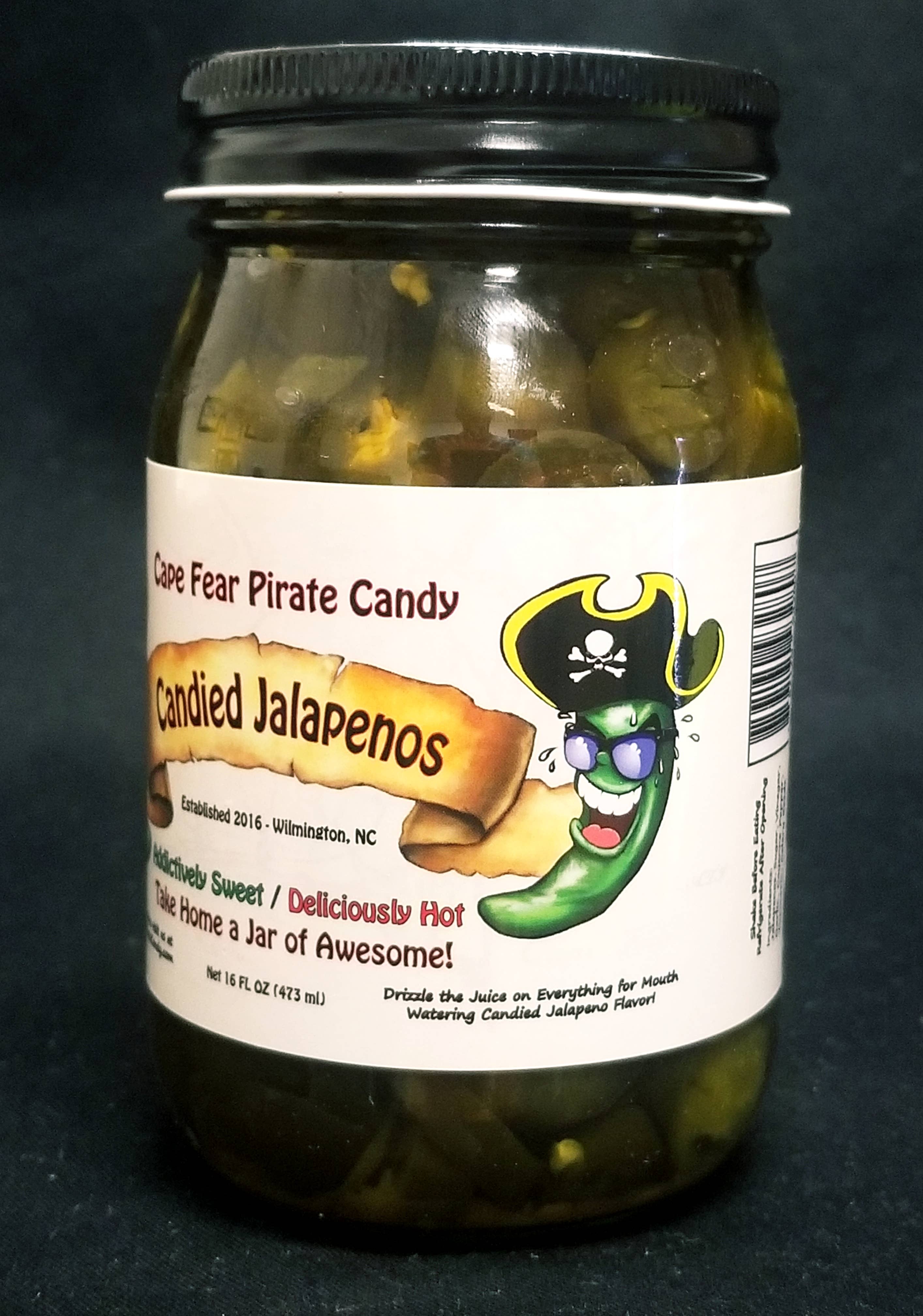 Cape Fear Pirate Candy, LLC - Wholesale Pickled Vegetables - Candied Jalapenos2