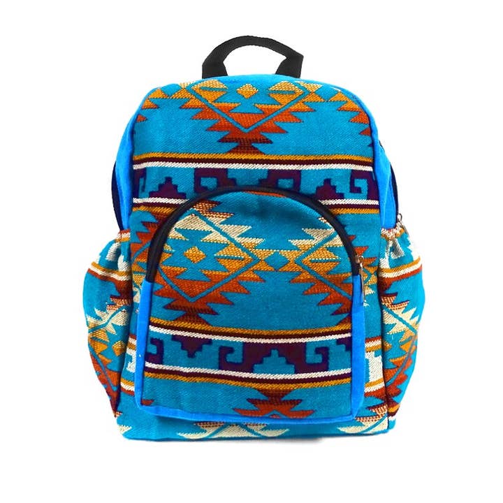 Pichincha - Wholesale Backpack - Women's - Small Tribal Striped Ecuadorian Backpack3