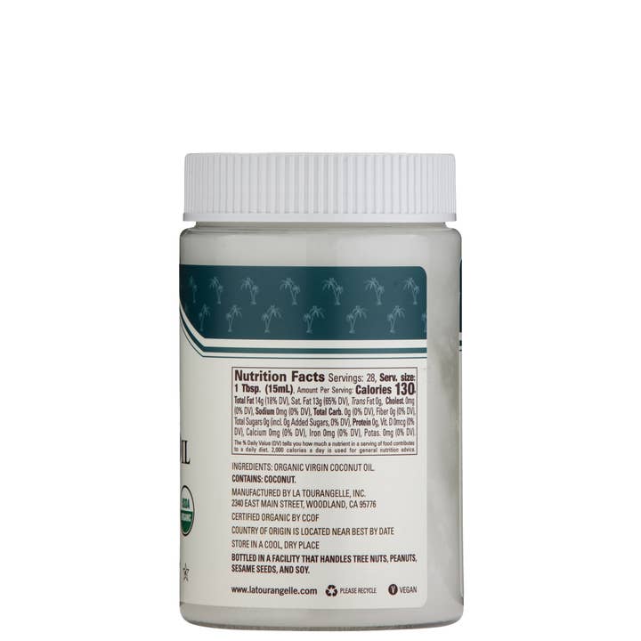 La Tourangelle - Wholesale Cooking Oil - La Tourangelle Organic Virgin Unrefined Coconut Oil, 14Fl Oz7