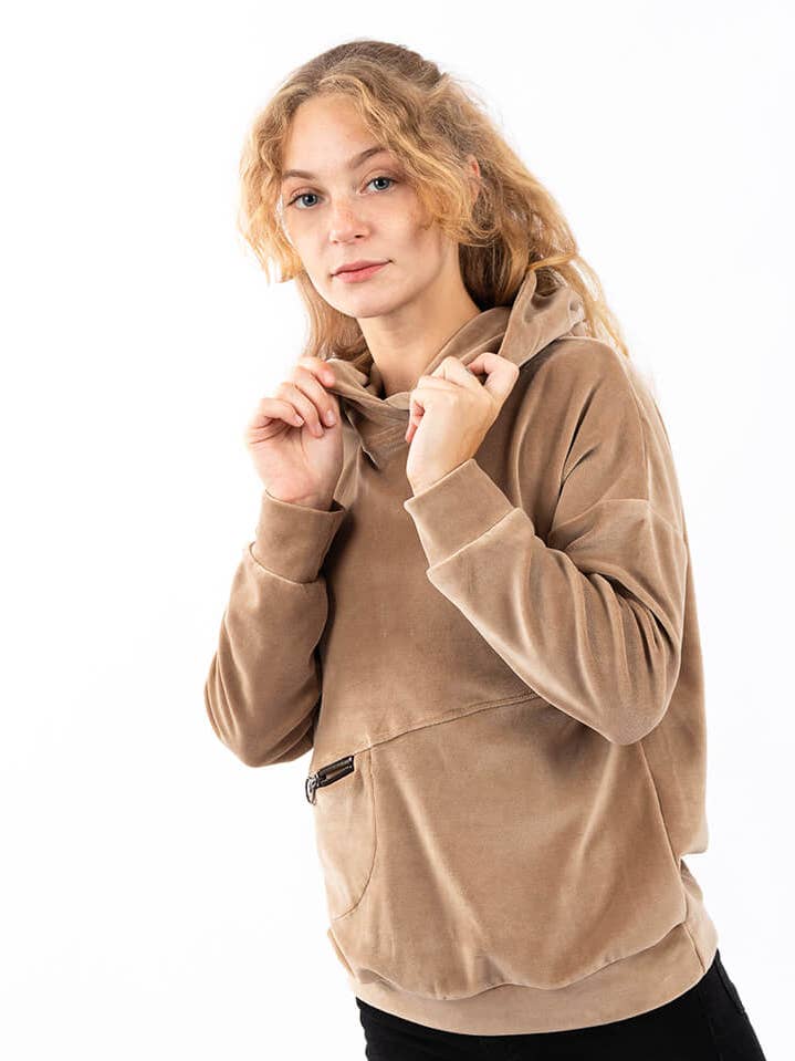 Hoodie Side Beige for wholesale by StockNow Unipessoal