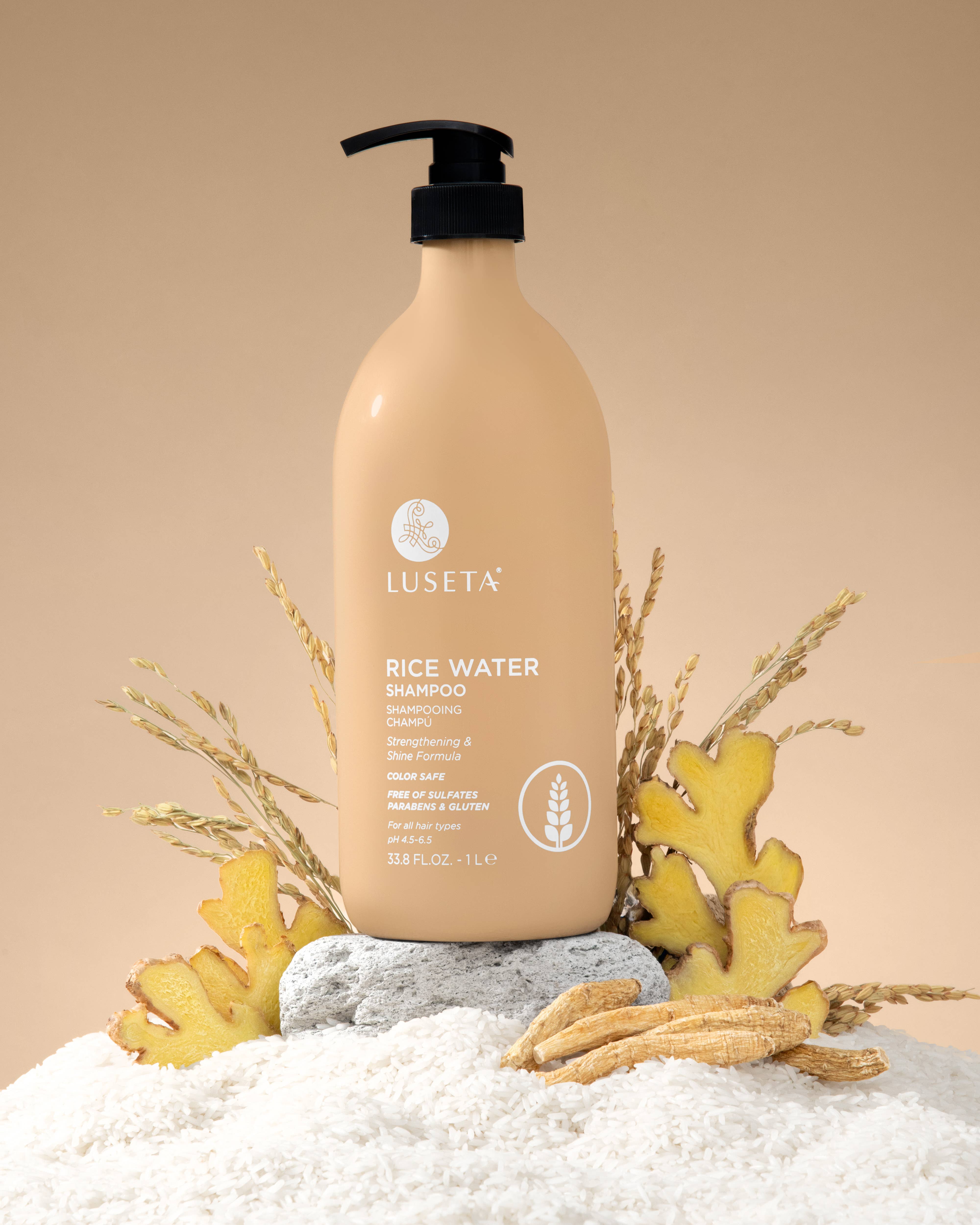 Luseta Beauty - Vente Shampoings - Shampooing à l'eau de riz - 33,8 oz1