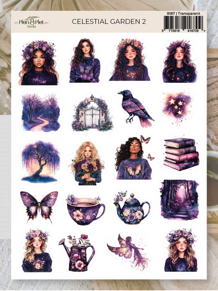 Celestial garden 2 | Klistermärken för wholesale av Plan & Plot Studio