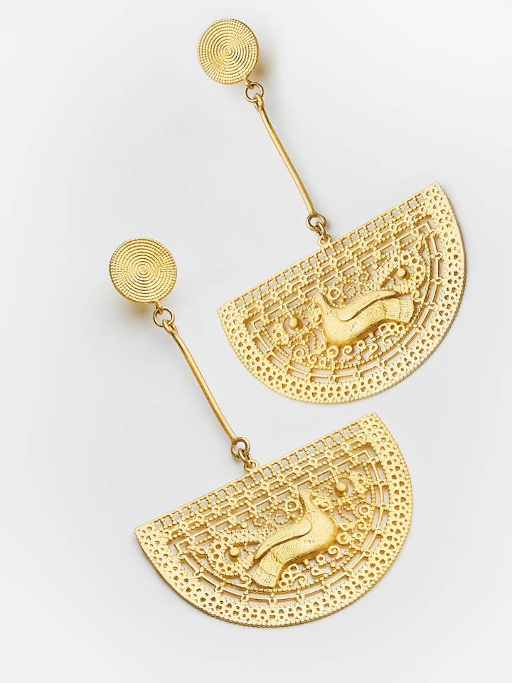 Brincos Pombas de Ganga por atacado de Arubani