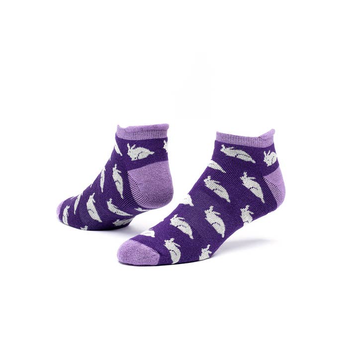 Maggie's Organics - Wholesale Socks - Unisex - Organic Cotton Tab Footie Socks - Pattern1