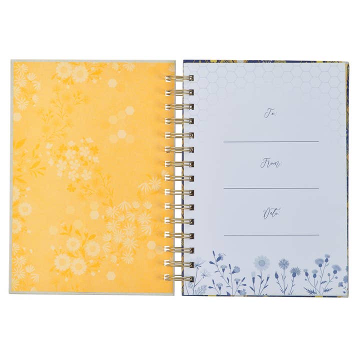 Christian Art Gifts - Vente Journal intime - Journal Wirebound Navy Kind Words Prov. 16:241