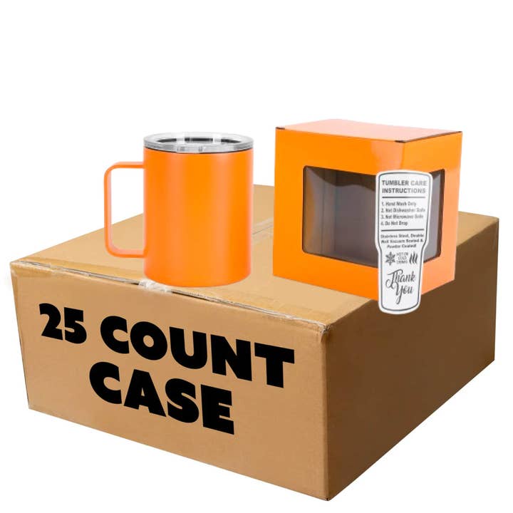 MakerFlo - Wholesale Insulated Mug/Tumbler - Makerflo 12oz Powder Coated Camper Mug Craft Laser Engraving8