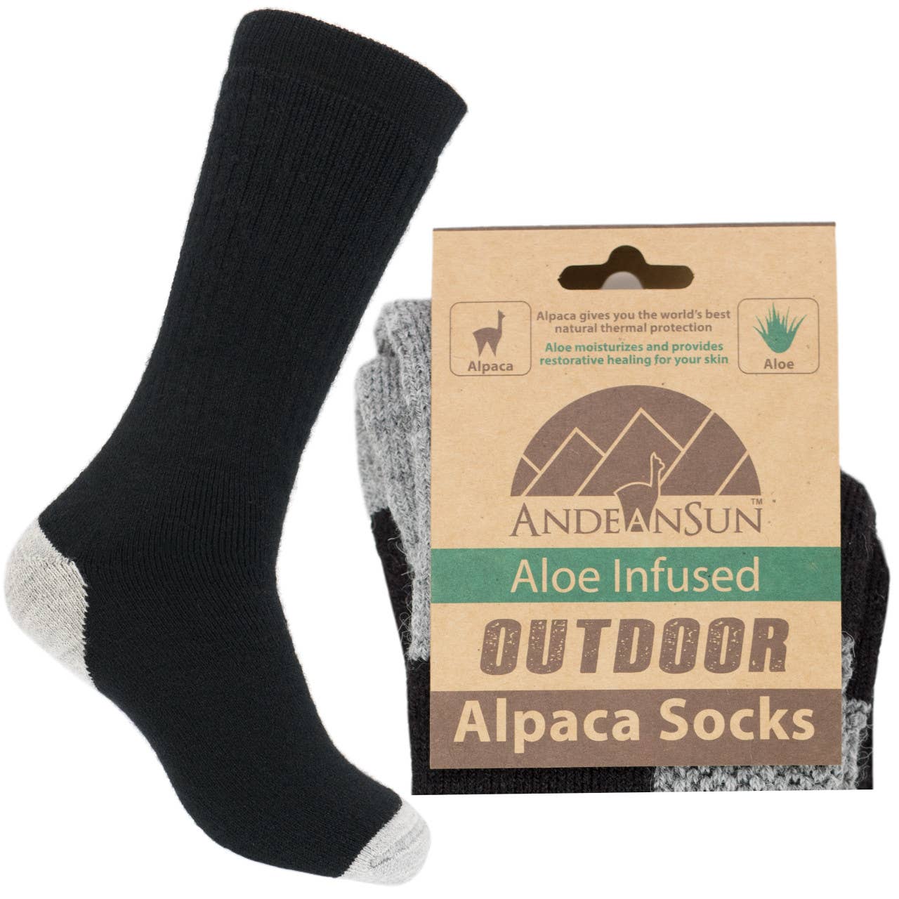 AndeanArt - Wholesale Socks - Unisex - High Performance Outdoor Alpaca Socks by AndeanSun15