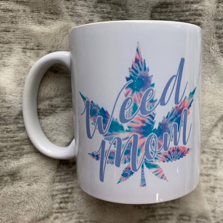 Caneca de Café Weed Mom, Presentes Divertidos, 420 amigável, caneca de 450 ml por atacado de EA DESIGNS