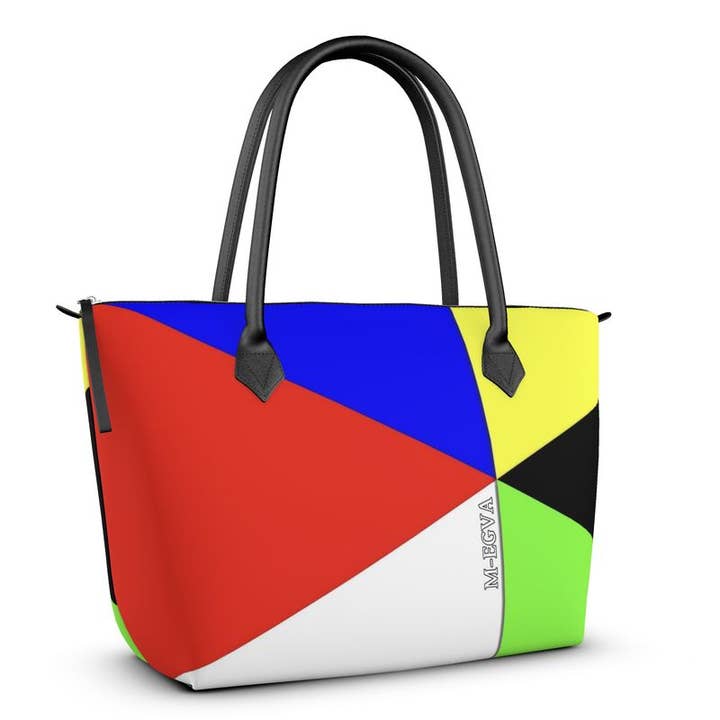 Leder/Satin Zip-Shopper - Sechs für den Großhandel von M-EGVA