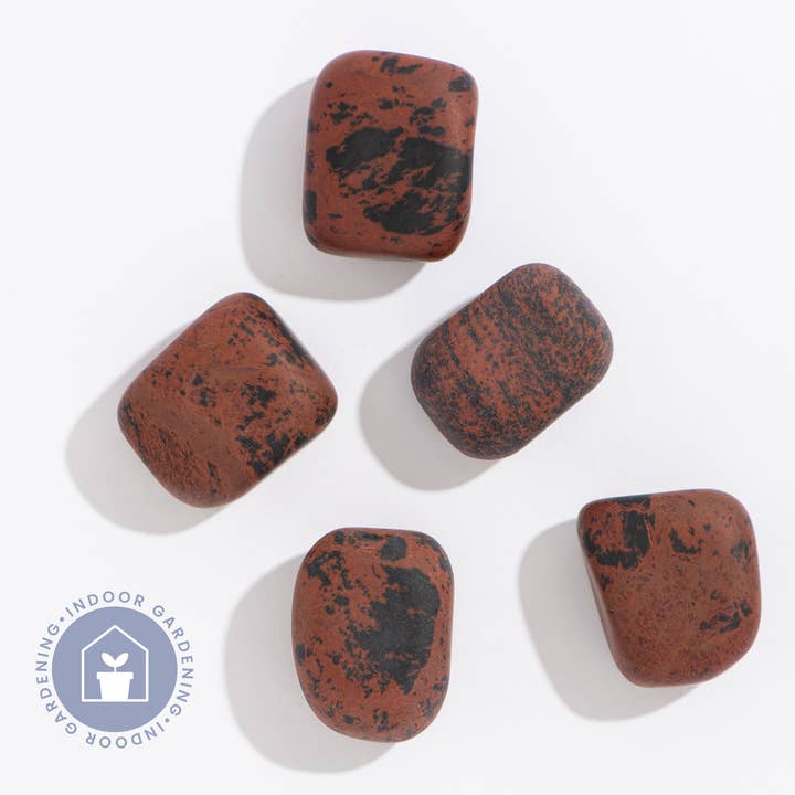 RCS Gifts - Wholesale Spiritual Stone/Crystal - Matte Tumbled Mahogany Obsidian Crystals - 36 pcs, 1"