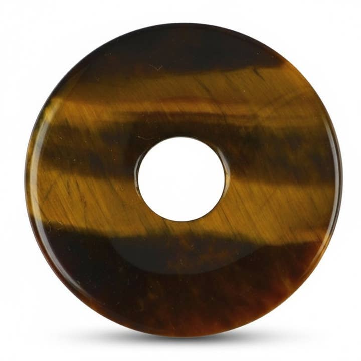 Donut or Chinese PI tiger eye South Africa A for wholesale by La Boîte à Cailloux