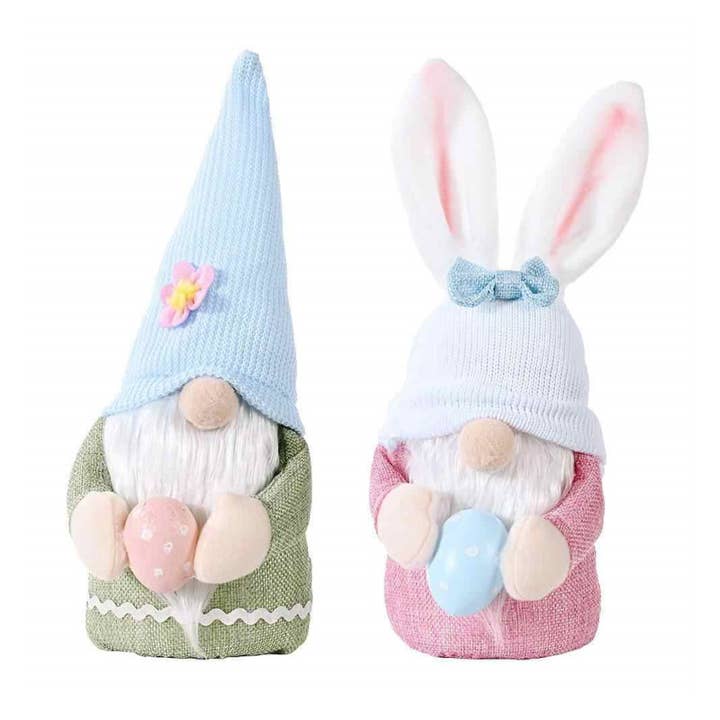 12" Gnomes with Egg, 2 asst. for wholesale by Santa’s Workshop Inc.