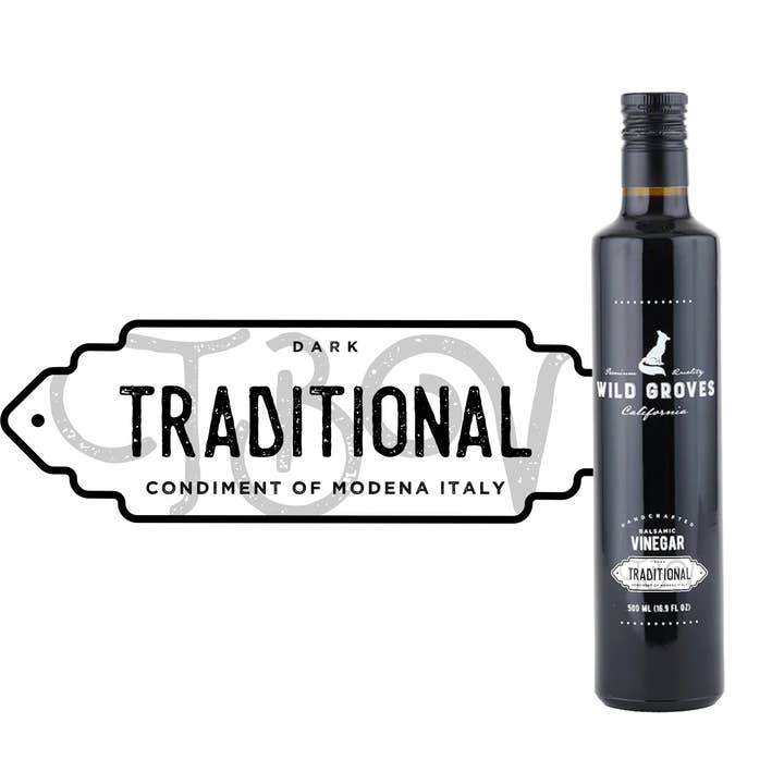 Traditional Dark Balsamic Vinegar for wholesale by Wild Groves