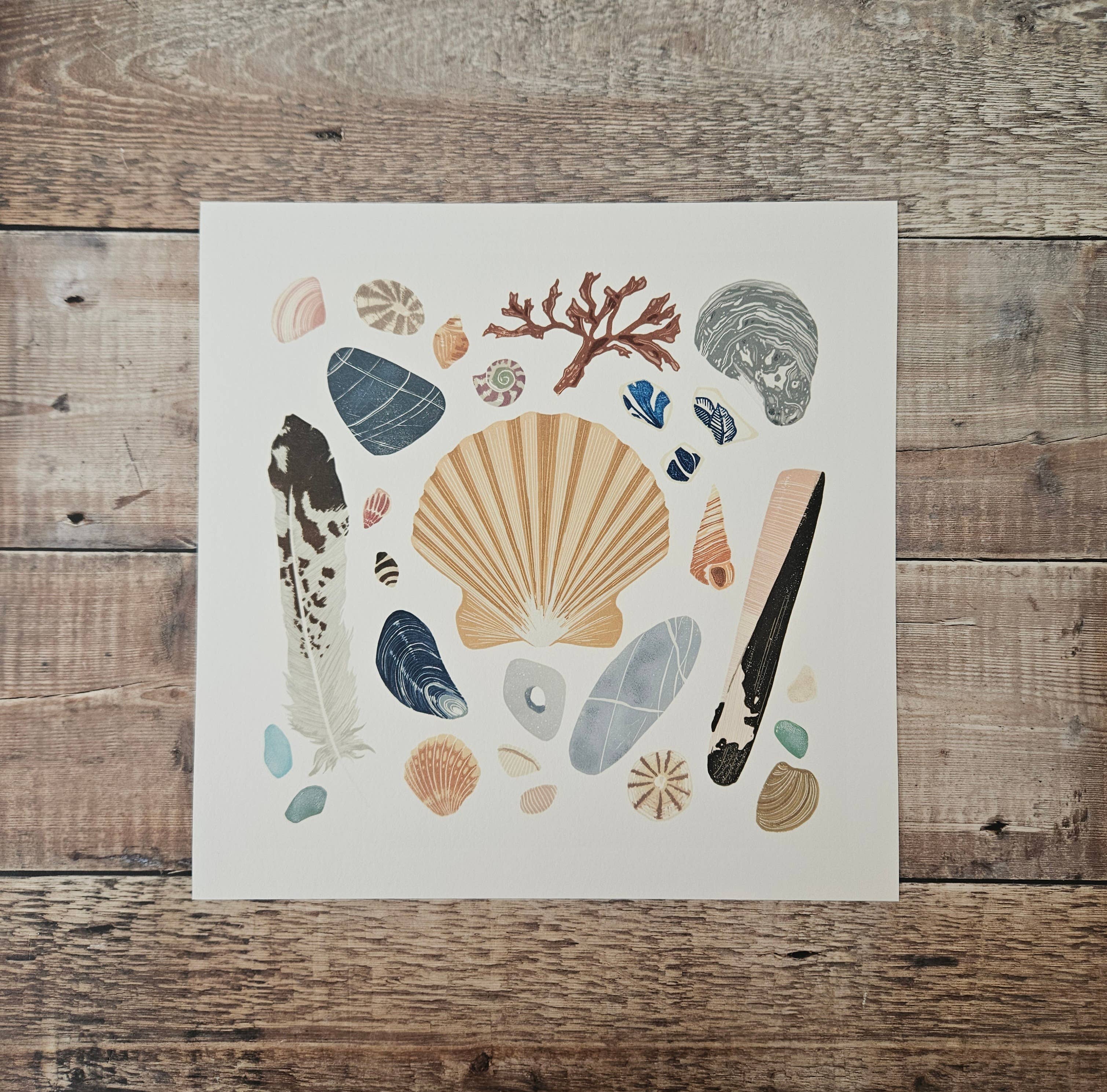 Flotsam Prints - Wholesale Art Print - Beachcombing - Archival Quality Giclée Print 4